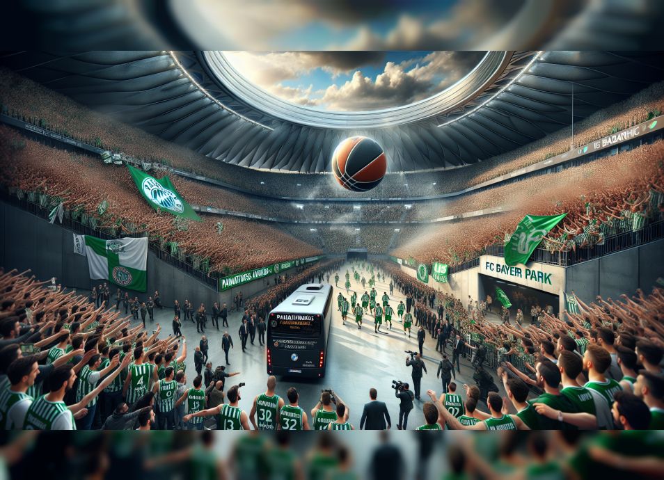 Фанаты Panathinaikos занимают более половины трибун парка BMW